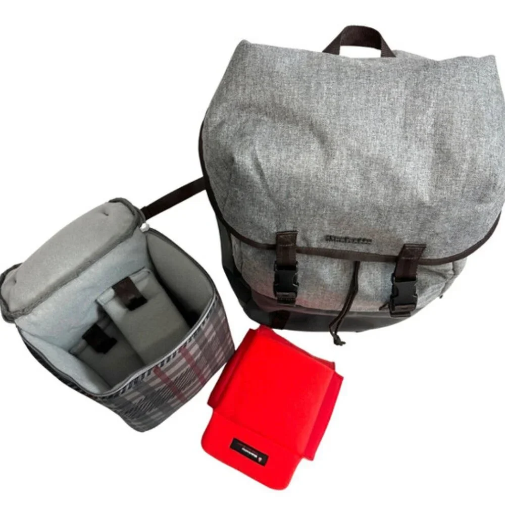 NEW Manfrotto Windsor Explorer Padded Camera & Laptop Backpack DSLR Bag Grey